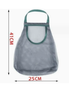 1/2 Pcs Multi-Functional Kitchen Storage Mesh Bag - Wall-Mounted Organizer For Fruits, Vegetables, Ginger, And Garlic | Home Essential Accessory (Please Check The Size Carefully Before Placing An Order.) - Multicolor - View 7