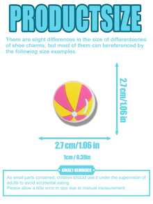 15件夏季系列PVC軟橡膠鞋飾，鳳梨/檸檬/向日葵DIY鞋子裝飾 - 黃色 - 查看 5