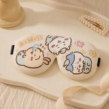 MINISO Chiikawa Usagi Antifaz para Dormir Temporada de Regreso a Clases Lindo Beige Anime Cubierta para Ojos para Mujeres Uso Diario Dormitorio Sueño Profundo Mañana Perezosa de Domingo Comodidad Nocturna - Beis - Ver 5
