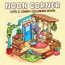 GDTME Little Moments: Student Coloring Book, 24 Pages Of Cute And Cozy Everyday Animals, Warm And Healing, Birthday Gift For Family And Friends, Back-To-School Gift, Halloween, Thanksgiving, Christmas Gift, Party Doodles. - Comfortable Daily Life - View 10