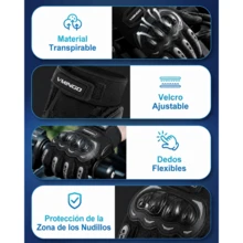 Vmingo Guantes Moto Pantalla Táctil Proteccion Equitacion Unitalla - A - Ver 5