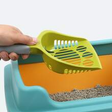 Multicolor Cat Litter Scooper Non-Slip Handle Fast Sift Cat Sand Cleaning Too And Household Pet Cleaning Supplies Cat Litter Scoop Ergonomic Grip Durable Plastic Shovel - View 7