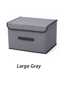 Foldable Car Trunk Organizer, Fabric Storage Box With Lid, Foldable Non-Woven Fabric Container, Suitable For Car Trunk, Home And Office, Multi-Purpose Non-Woven Fabric Storage Container - A - View 10