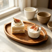 Vassoio in legno di palissandro a forma di foglia vintage - Vassoio moderno per dolci, spuntino, caffè, piatto da portata, vassoio ovale in legno, piatto per formaggi, vassoio da cucina, adatto per bar, ristorante, soggiorno, camera da letto, ingresso cucina e tavolino da caffè, divano e uso di stoccaggio, adatto per uso domestico e ristorante, regalo ideale per famiglia e amici, accessori da cucina, picnic - Visualizzare 11