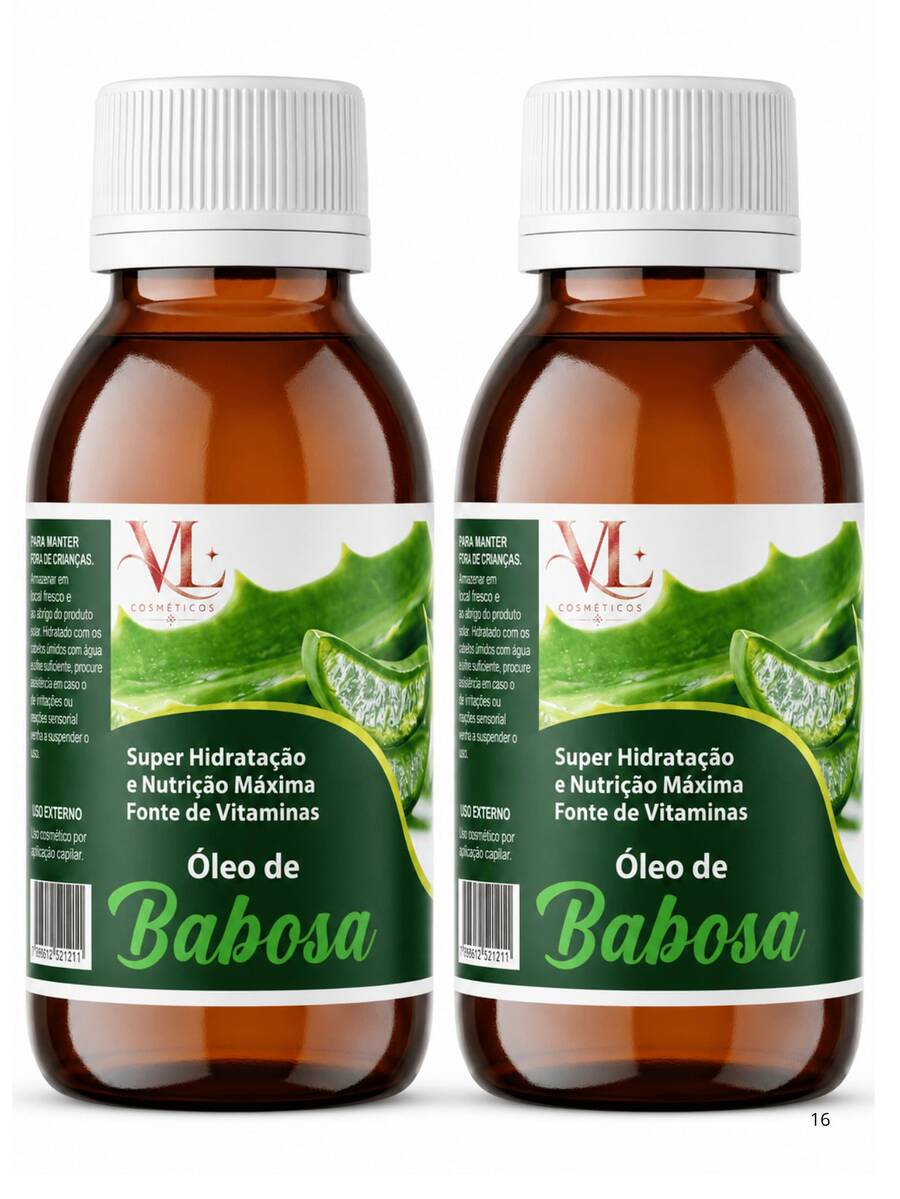 Kit 2 Oleo Babosa 2x60ml VL Cosmeticos - Babosa - Visão 1