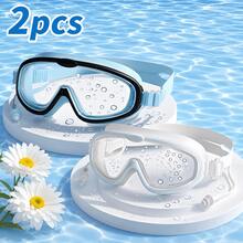 1pc Large Frame Transparent Design Swimming Goggles, Water Sports Swimming Goggles, Beach Essential, Beach Accessory - Multicolor - View 20