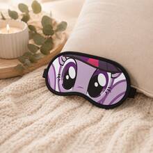 MINISO Masque de sommeil mignon dessin animé My Little Pony Twilight Sparkle, tenue de rentrée scolaire, masque de sommeil violet pour femmes, blocage de la lumière de minuit, ombrage de chambre d'étudiant, cadeau doux pour une amie - Multicolore - Voir 5