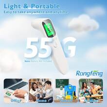 Non-Contact Infrared Electronic Thermometer | Fast Forehead Measurement, Portable, Practical And Indispensable For Home And Family - °F Only - View 2