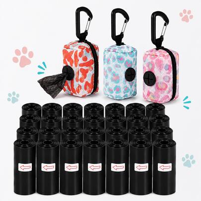40 Cuộn/20 Cuộn/10 Cuộn Túi đựng chất thải thú cưng + Túi đựng túi phân chó thiết kế thời trang, 15 cái/cuộn, Cuộn nạp lại chất thải thú cưng PVC di động, Thu gom chất thải rảnh tay 11.8in*8.66in, Túi đựng chất thải thú cưng bền chống rò rỉ, Vật dụng vệ sinh thú cưng, Túi đựng chất thải chó, Phụ kiện chó, Perro, "Happy Dog" "Happy Dog", Happy Dog, Đồ dùng thiết yếu cho chó, Vật dụng cho mèo, Vật dụng cho chó, Chăm sóc chó con