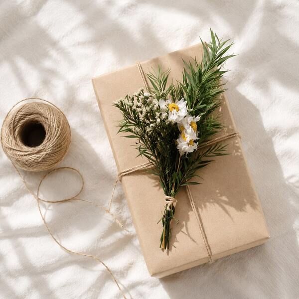 6PCS Dried Flower Bouquet, Mini Preserved White Daisy With Green Foliage & Greenery, Natural Long-Lasting Dry Floral Bundle For Home Decor, Wedding, Bridal Decor, Napkin Rings, Gift Wrapping, Gift Topper, DIY Crafts & Party Table