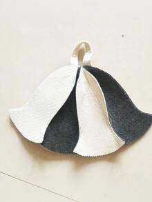 1 pieza Gorro de sauna y ducha de fieltro simple y elegante, de secado rápido, sombrero de baño para aguas termales, gorro absorbente de agua para secar el cabello, adición para aguas termales y sala de sauna, gorro de sauna suave para uso en interiores y exteriores, adecuado para jacuzzis, salas de vapor, spas, cascos de sauna - Multicolor - Ver 13