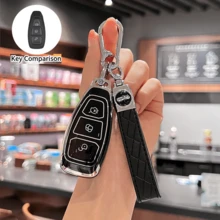 Funda de llave de TPU, compatible con Focus 3/4 ST, Mondeo MK3/MK4, ST y modelos Tucson 2013-2018 - A - Ver 2