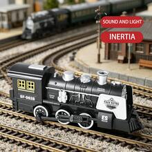 1 buah Mainan Kereta Api Simulasi Vintage Inertia untuk Anak-Anak dan Bayi. - MultiWarna - View 9