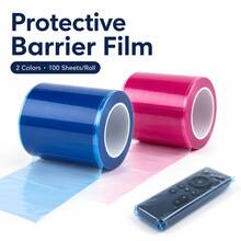 1 Gulungan Film Pelindung yang Dapat Digunakan Kembali, 100 Lembar Film Pelindung Permukaan Sentuh Transparan Tahan Air, Cocok untuk Gagang Pintu, Sakelar, Remote Control, Penutup Dudukan Toilet, dll., Ideal untuk Perjalanan, Hotel, Penggunaan di Rumah dan Hadiah. - MultiWarna - View 8