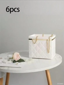 3pcs/1pc Flower Bouquet Box With Handle, Floral Shop Packaging Bucket For Bouquet Storage And Packaging, Elegant For Wedding, Party, Holiday, Flower Shop Display Gift Basket - View 18