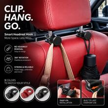 Universal Car Seat Back Hook, Multifunctional Mini Vehicle Interior Hanger, Compact Lightweight Simple Hook For Hanging Bags, Clothes And Daily Small Objects - A - View 5