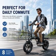 This Adult Foldable Electric Bicycle Features A 48V 15Ah Battery, A 500W Motor, 14-Inch Tires, 8 Shock Absorbers, Three Speed Settings, A Maximum Range Of 30 Miles, And A Maximum Load Capacity Of 120 Kg. - 基本的 - 查看 7