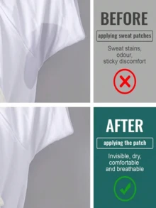 200pcs/100pcs/60pcs/50pcs/30pcs/10pcs/20pcs Underarm Sweat Pads, Anti-Perspiration Pads, Ultra-Thin Invisible Pads - 1 Piece - View 8