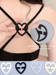 1pc Flower-Shaped Bra Strap Clip, Invisible Anti-Slip Bra Strap Fixing Buckle, Women's Lingerie Accessory, Invisible Anti-Slip Bra Strap Buckle, Suitable For Cross-Back Lingerie, Transparent Buckle, Anti-Slip - Multicolor - View 5