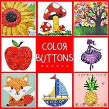 10/55/88/100/150/200 Piezas Botones de Resina de Colores Surtidos, Botones Redondos de 2 Agujeros y 4 Agujeros de Múltiples Tamaños, Manualidades DIY Collage, Decoración de Ropa, Accesorios, Estilos y Tamaños Aleatorios - Multicolor - Ver 4
