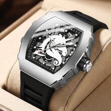 2026 New ONOLA Automatic Mechanical Watch 30m Waterproof Silicone Strap Business Gift Box - one-size - View 5