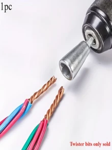 1 pieza Pelacables de taladro eléctrico de conexión rápida, con un diseño de vástago hexagonal de acero inoxidable duradero. Un conjunto de herramientas práctico específicamente para electricistas. Adecuado tanto para uso manual como eléctrico, conecta de manera eficiente y segura - A - Ver 2