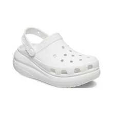 Crocs卡駱馳 Crush Clog 泡芙時尚休閒厚底增高 洞洞鞋 5.2cm 男女同款 白色 - 白色 - 查看 4