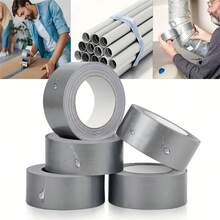 2pcs High Strength Duct Tape, High Viscosity Non-Tear, Hand Tear Residue-Free, Heat Resistant, Suitable For Pipe Repair, Sealing, Packaging, Carpet Anti-Slip, General Home & Industrial Use - 4cm*10M - View 2