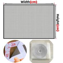 Malla de ventana blanca DIY, red mosquitera autoadhesiva con gancho y bucle, pantalla de insectos para ventana sin taladro - Varios estilos - Ver 2