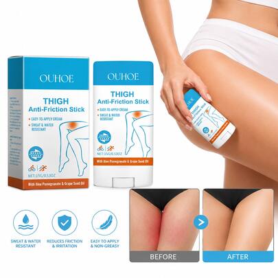 1pc Portable Leg Care Stick, Anti-Chafe Moisturizing Balm For Outdoor Sports, Gentle Moisturizing Formula, Relieves Skin Discomfort Caused By Friction, Refreshing And Non-Sticky, Suitable For Legs, Arms And Daily Care