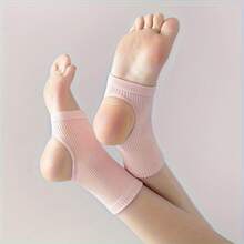 1 Pair Compression Ankle Socks - Unisex Knitted Sports Ankle Support Socks, Suitable For Yoga, Pilates, Daily Wear - Breathable Moisture-Wicking Yoga Socks - Multicolor - View 4