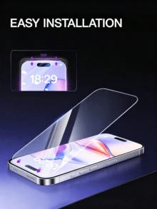 CSDZ 2 High-Definition Full Screen Coverage Phone Protectors, Compatible With IPhone 17 16 15 17 Pro Max 13, Compatible With Samsung A03S A05 A15 S25 Ultra S24 A54 5G, 9H Hardness, Scratch Resistant, Phone Accessories, Easy To Install, Compatible With IPhone 17 Pro Screen Protector, Compatible With Samsung A54 5G Screen Protector, [International Version Instead Of Local Version] - Multicolor - View 4