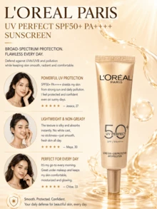 L’Oreal Paris 歐萊雅新多重防護隔離霜，中樣15ml,2pcs，SPF50+PA++++ 、質地輕薄不泛油、持妝清爽，適合所有膚質 - 新多重防護隔離霜外禦小樣 - 查看 7