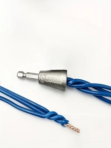 1 pieza Pelacables de taladro eléctrico de conexión rápida, con un diseño de vástago hexagonal de acero inoxidable duradero. Un conjunto de herramientas práctico específicamente para electricistas. Adecuado tanto para uso manual como eléctrico, conecta de manera eficiente y segura - A - Ver 5