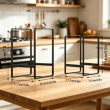 1 pieza Escurridor de platos vertical de metal para cocina, estante de almacenamiento multifuncional para encimera, organizador ligero y elegante para platos/tablas de cortar/tapas de ollas, estante de hierro resistente a la oxidación que ahorra espacio, adecuado para todas las necesidades de almacenamiento y organización de la encimera de la cocina del hogar - Multicolor - Ver 7