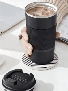 保溫旅行咖啡杯,防潑濺防漏,便攜露營不鏽鋼真空咖啡杯附防漏蓋,多種尺寸與顏色可選,可重複使用,保溫保冷,送給男士女士的完美禮物,理想的車用與戶外配件 - 多款多色 - 查看 3