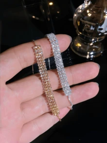 1pc Fashion Versatile Women's Jewelry Pull-Out Bracelet - Luxurious Women's Charm Jewelry, Suitable For Daily And Party Wear - Multicolor - View 2