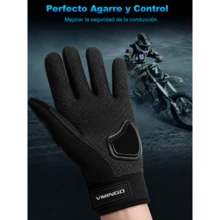 Vmingo Guantes Moto Pantalla Táctil Proteccion Equitacion Unitalla - A - Ver 4
