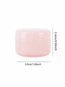 10pcs Solid Color PP Minimalist 10g Travel Bottles Portable For Powder Cream Container Empty Plastic Sample Container For Cream Lotion Powder Round Cosmetic Pot Jars With For Travel Storage Cream Jars LeakproofTravel Containers - Pink - View 8