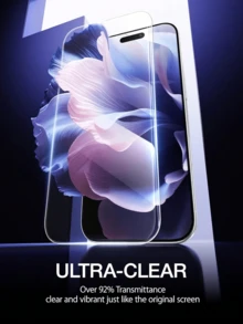 CSDZ 2 High-Definition Full Screen Coverage Phone Protectors, Compatible With IPhone 17 16 15 17 Pro Max 13, Compatible With Samsung A03S A05 A15 S25 Ultra S24 A54 5G, 9H Hardness, Scratch Resistant, Phone Accessories, Easy To Install, Compatible With IPhone 17 Pro Screen Protector, Compatible With Samsung A54 5G Screen Protector, [International Version Instead Of Local Version] - Multicolor - View 3