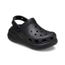 Crocs卡駱馳 Crush Clog 泡芙時尚休閒厚底增高 洞洞鞋 5.2cm 男女同款 黑色 - 黑色 - 查看 3