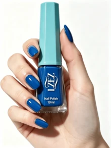 1 Bottle Water-Based Nail Polish - LZEZ - New 10ml No-Bake Peel-Off Long-Lasting Quick-Dry Nail Oil Gentle Color Series Water-Based Nail Polish Peel-Off Quick-Dry Daily Versatile - Blue - View 3