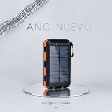 Power Bank Solar de Carga Rápida 20000 mAh Batería Portátil Externa Impermeable con Brújula y Linterna Doble para Camping Senderismo Excursionistas Viajes de Verano Compatible con iPhone 15 14 13 Pro Max  Galaxy S24 S23 Ultra - 1 unidad - Ver 1
