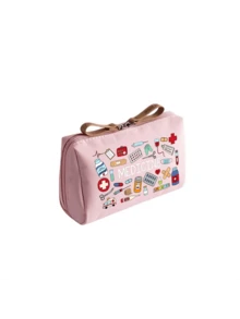 Portable "My Medicine Bag" With Colorful Pill Pattern, Compact First Aid Kit Suitable For Travel And Home, Outdoor Travel Medicine Bag, Available In Multiple Colors, Essential Medical Accessory For Health-Conscious People For Daily/Outdoor/Travel Use, Daily Medical Supplies Organizer - Multicolor - View 16
