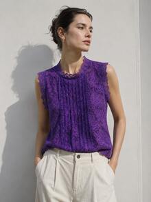 Women Tank Tops & Camis - Violet Purple - View 1