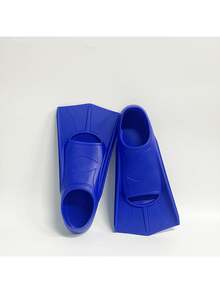 Swimming Training Fins, Children's Swimming Fins, Comfortable Swimming Flippers, Suitable For Children, Beginners, Girls, Boys, Adults - Blue - View 8