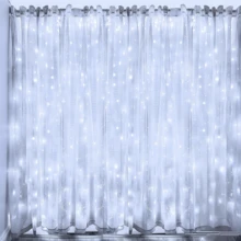 Garden Decor, Remote Control 8 Flashing Modes Fairy Lights, Wedding Party Decoration String Lights, Sparkling USB Powered Curtain Lights Suitable For Christmas, Halloween, Living Room, Bedroom, Kitchen Atmosphere Decoration Hanging Colorful Lights, Holiday Decoration, Garden Decoration Hanging String Lights, Fairy Tale Garland Decoration, Indoor Wall Decoration, Camping Decoration String Lights, Birthday Decoration Hanging String Lights - USB Curtain Light String - View 25