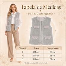 Elegant White Women's Outfit With Cropped Jacket And Short Skirt, Embroidered With Sparkling Rhinestones. A Sophisticated Feminine Look For Parties, Work, Dates, And Special Occasions. - 灰色 - 查看 2