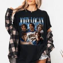 John Logan Briar University Shirt, Hockey Romance Bookish T-Shirt, Off-Campus-inspiriertes Grafik-Shirt, Elle Kennedy Reader Geschenk-Shirt, Sommeroutfits für Männer - Schwarz 3 - Übersicht 7