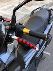 2入通用摩托車煞車離合器把手套，防滑矽膠手把套保護套，柔軟橡膠防滑人體工學減震包覆，適用於越野車、電動車、電動單車、自行車、登山車、摩托車，騎行旅行單車配件裝備 - A - 查看 11